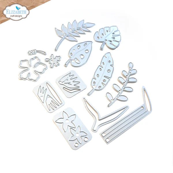 Jungle leaves Die Set by Elizabeth Craft Designs - Craftywaftyshop