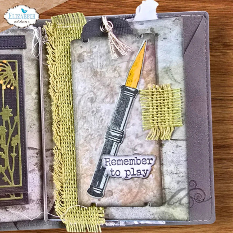 Just Write Stamp and Die Set by Elizabeth Craft Designs - Craftywaftyshop