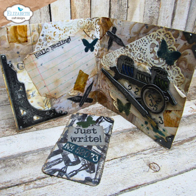 Just Write Stamp and Die Set by Elizabeth Craft Designs - Craftywaftyshop