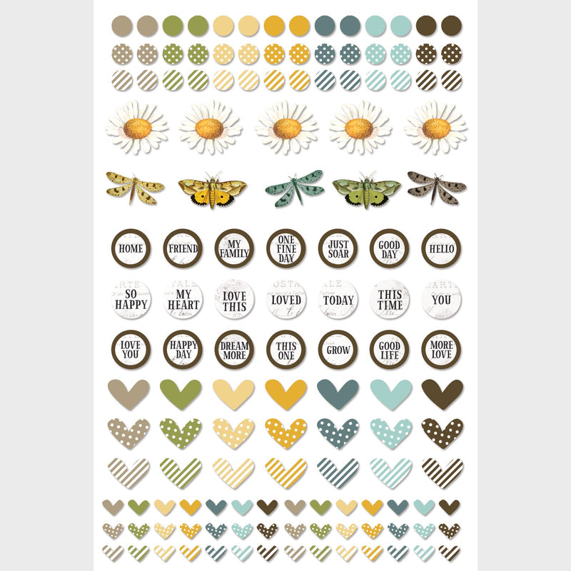 Krafty Garden Wishing Bubble Epoxy Stickers by 49 and Market - Craftywaftyshop