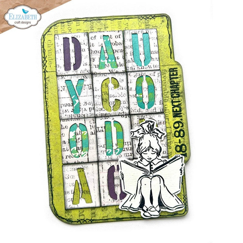 La Dolce Vita The Bookstore Stamp and Die Set Planner Essentials by Elizabeth Craft Designs - Craftywaftyshop