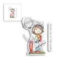 Little Dudes Astronaut Clear Stamp by Polkadoodles - Craftywaftyshop