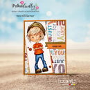Little Dudes - Cool - Clear Stamp by Polka Doodles - Craftywaftyshop