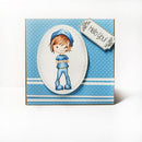 Little Dudes - Cool - Clear Stamp by Polka Doodles - Craftywaftyshop