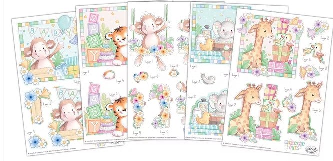 Little Ones 3D Decoupage Set by Craft Consortium - Craftywaftyshop