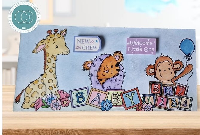 Little Ones A5 Photopolymer Stamp Set Animals by Craft Consortium - Craftywaftyshop