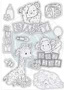 Little Ones A5 Photopolymer Stamp Set Animals by Craft Consortium - Craftywaftyshop