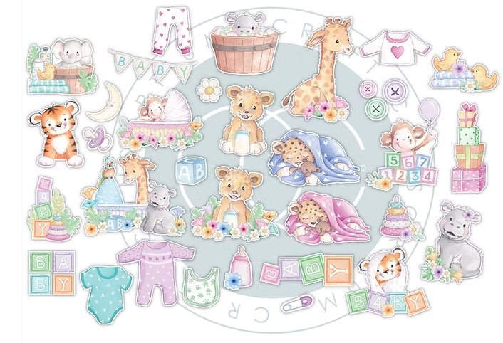 Little Ones Chipboard Ephemera by Craft Consortium - Craftywaftyshop