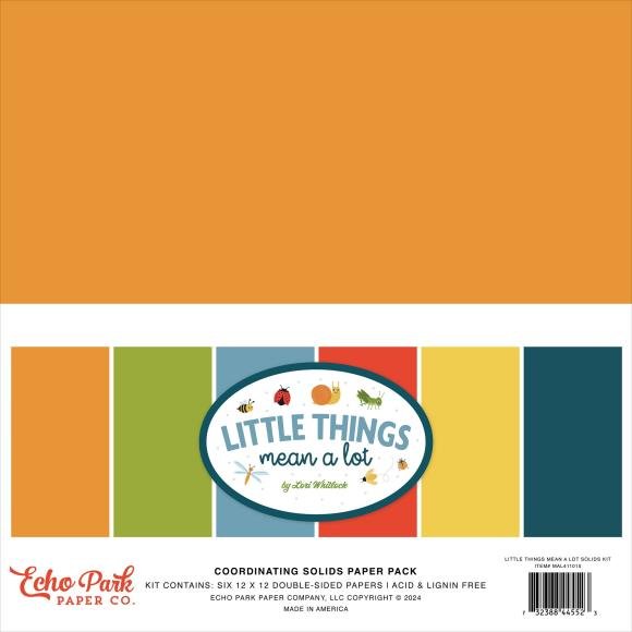 Little Things Mean A Lot Solids Kit by Echo Park - Craftywaftyshop