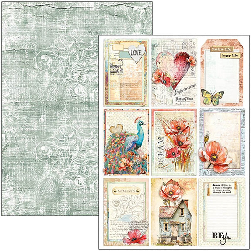 Majestic Dream Creative Pad Ephemera A4 9 Sheets by Ciao Bella - Craftywaftyshop