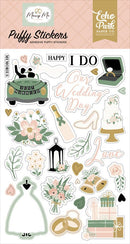 Marry Me Puffy Stickers by Echo Park - Craftywaftyshop