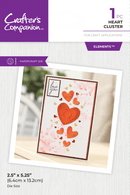 Metal Dies Elements Heart Cluster by Crafters Companion - Craftywaftyshop