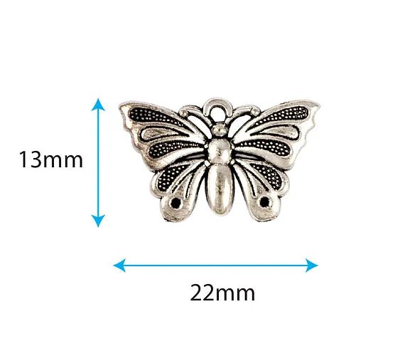 Midnight Flight - Metal Charms - Moths by Craft Consortium - Craftywaftyshop