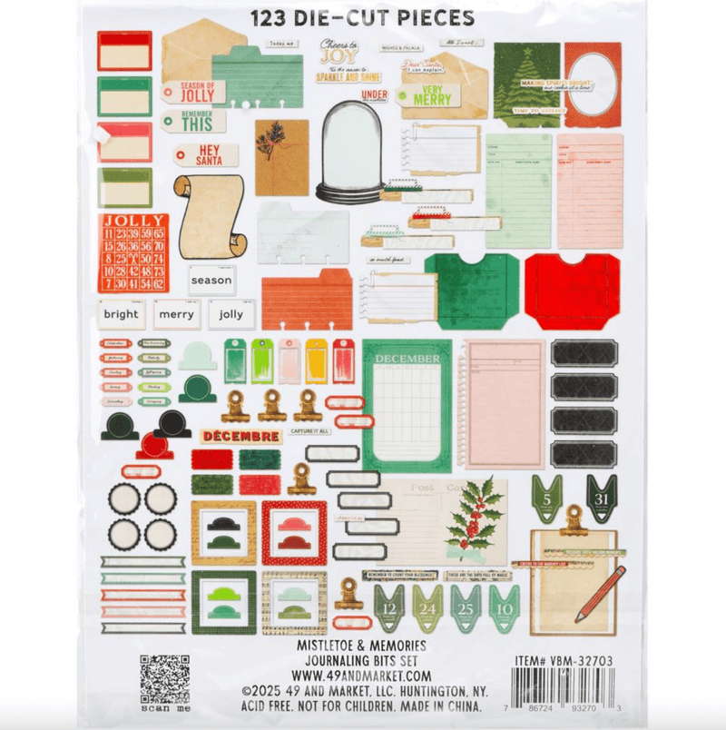 Mistletoe & Memories Die - Cuts by 49 And Market - Craftywaftyshop
