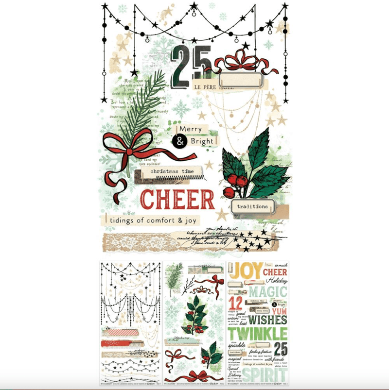 Mistletoe & Memories Essential Rub - On Transfer Set by 49 and Market - Craftywaftyshop
