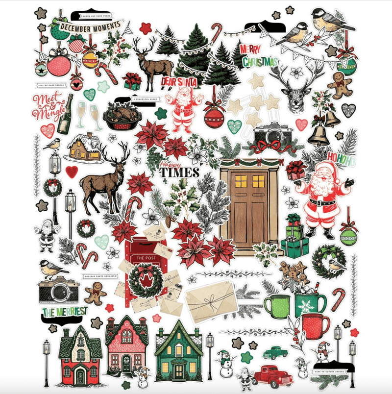 Mistletoe & Memories Icons and Titles Ephemera Set by 49 and Market - Craftywaftyshop