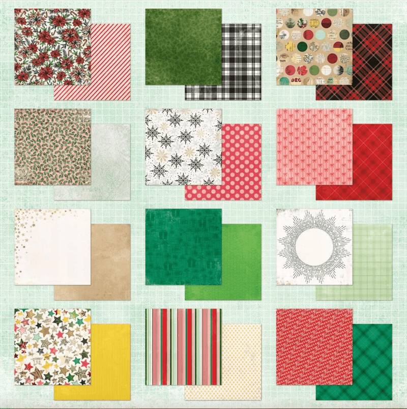 Mistletoe & Memories Paper Pad 12"X12" 24/Pkg by 49 and Market - Craftywaftyshop