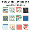 New York City 6" x 6" Paper Pad by Carta Bella - Craftywaftyshop