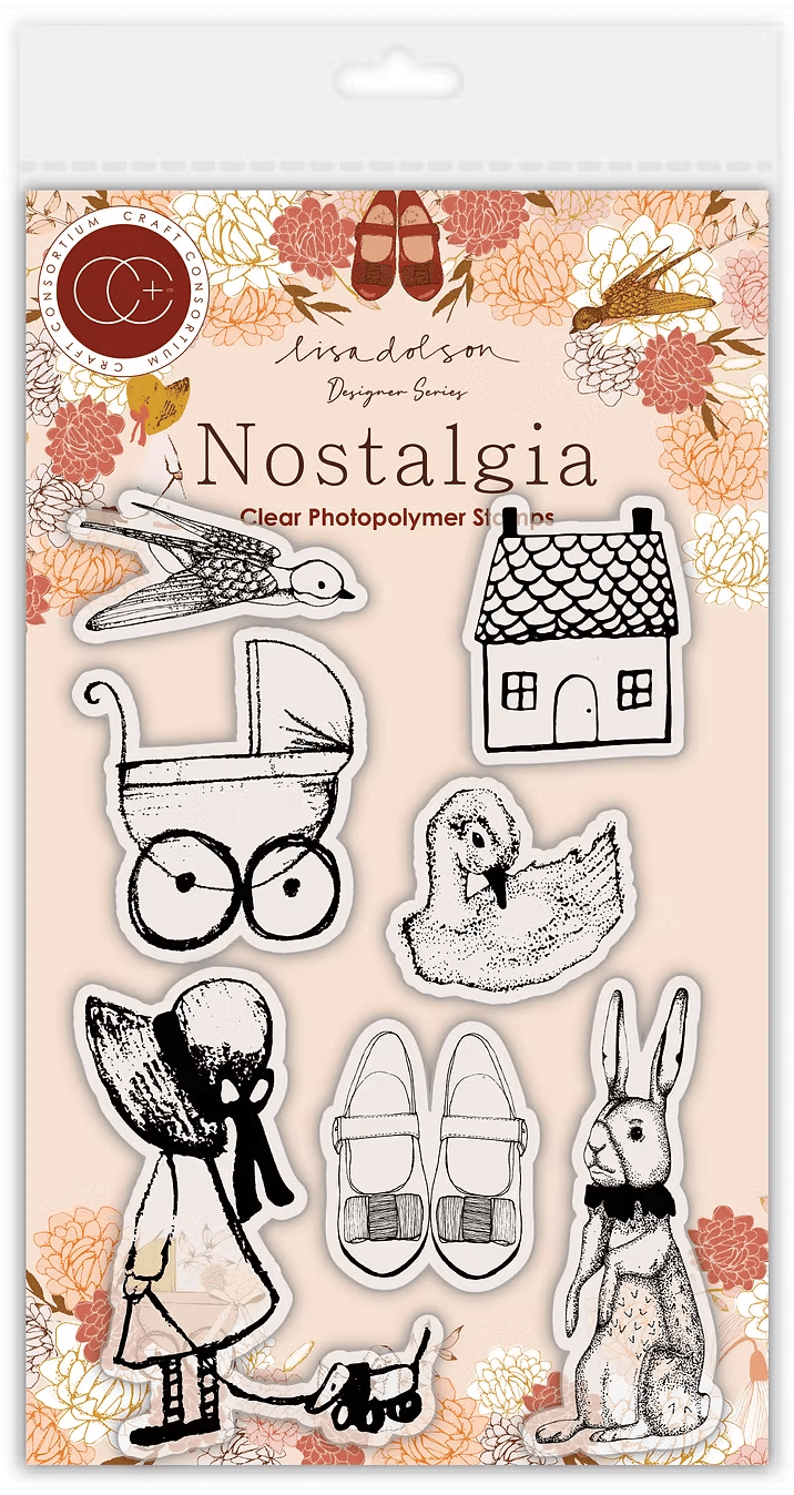 Nostalgia - Clear Photopolymer Stamp Set by Lisa Dolson - Craft Consortium - Craftywaftyshop