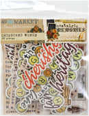 Nostalgic Memories 33 Pieces Chipboard Words by 49 and Market - Craftywaftyshop