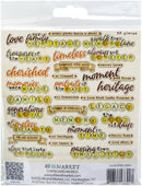 Nostalgic Memories 33 Pieces Chipboard Words by 49 and Market - Craftywaftyshop