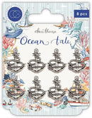 Ocean Tale Anchors Metal Charms by Craft Consortium - Craftywaftyshop