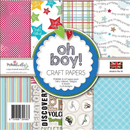 Oh Boy! Paper Pack 6 x 6" By Polkadoodles - Craftywaftyshop