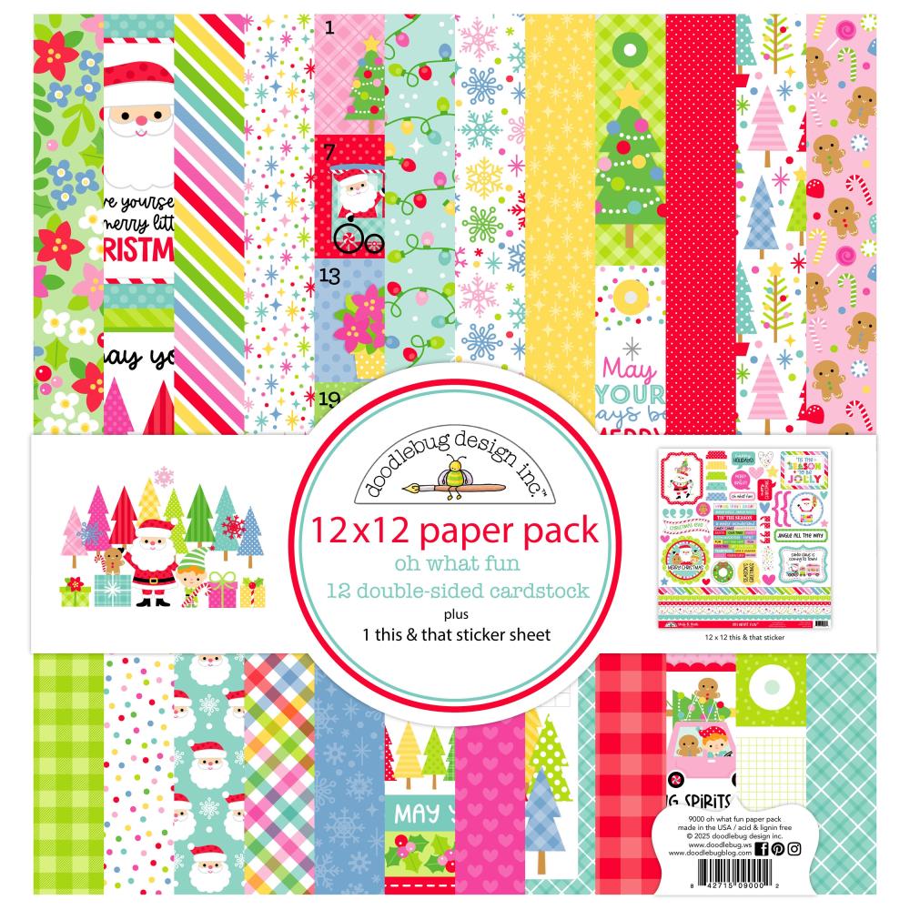 Oh What Fun Double-Sided Paper Pack 12