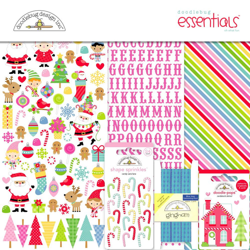 Oh What Fun Essentials Page Kit 12"X12" by Doodlebug - Craftywaftyshop