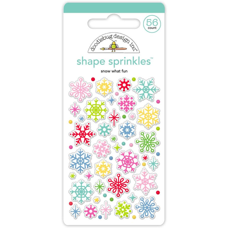 Oh What Fun Shape Sprinkles Stickers by Doodlebug Design - Craftywaftyshop