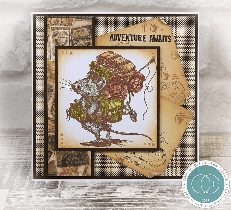 Oliver's Adventures - Adventure Awaits Clear Stamp Set by Wei & Craft Consortium - Craftywaftyshop