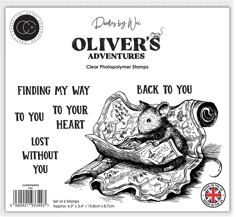 Oliver's Adventures Lost Clear Stamp Set by Wei & Craft Consortium - Craftywaftyshop