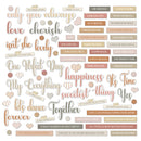 One Perfect Day Chipboard Words by 49 and Market - Craftywaftyshop