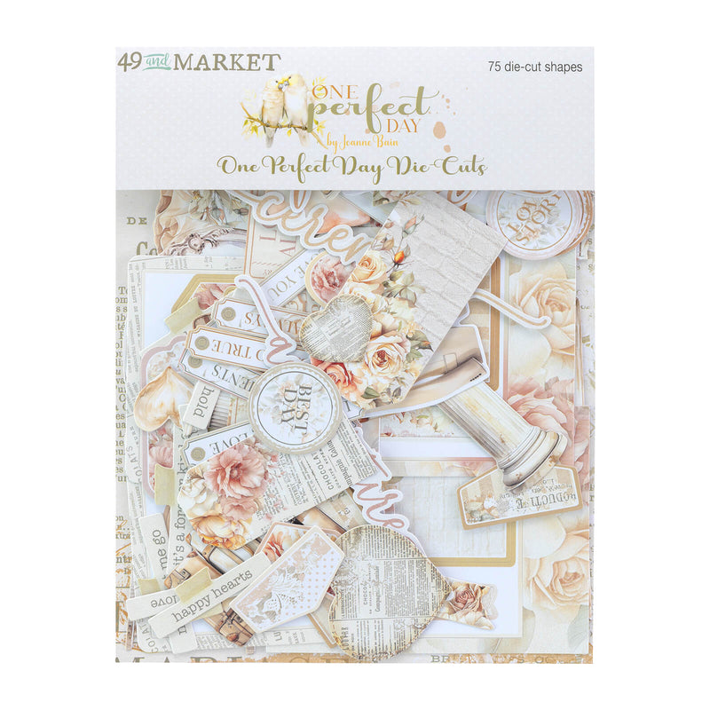 One Perfect Day Die - cut Elements by 49 and Market - Craftywaftyshop