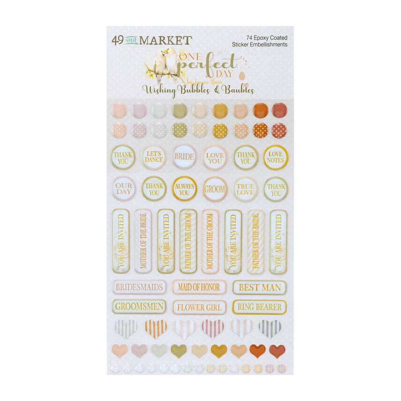 One Perfect Day Epoxy Stickers by 49 and Market - Craftywaftyshop