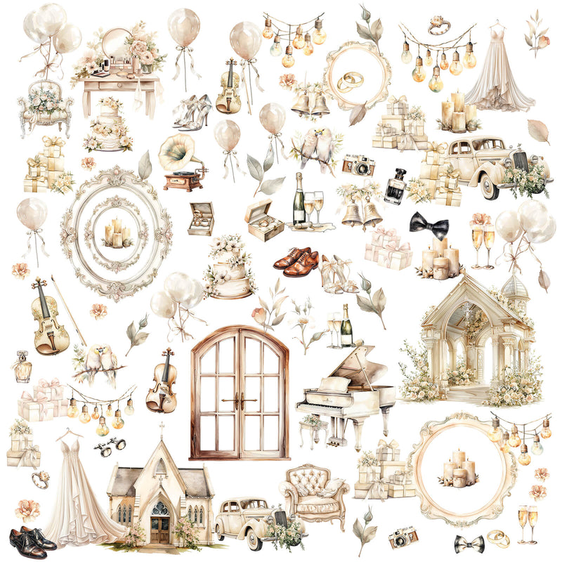 One Perfect Day Laser Cut Element Set by 49 and Market - Craftywaftyshop