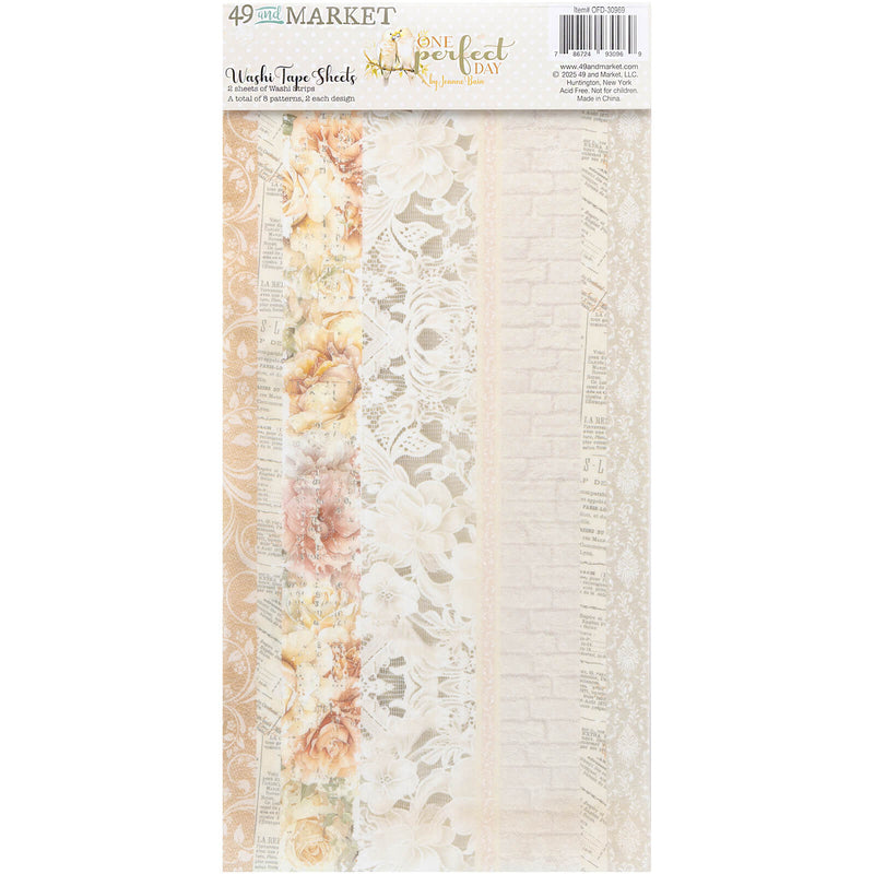 One Perfect Day Washi Tape Sheet Set by 49 and Market - Craftywaftyshop
