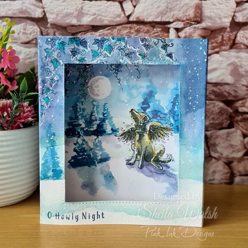 Pink Ink Designs O Howly Night 6 in x 8 in Clear Stamp Set - Craftywaftyshop
