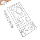 Pocket Page Fillers 1 - Full Size Postage Stamps Die Set by Elizabeth Craft Designs - Craftywaftyshop