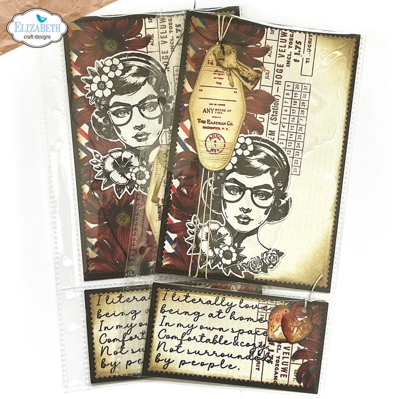 Pocket Page Fillers 1 - Full Size Postage Stamps Die Set by Elizabeth Craft Designs - Craftywaftyshop