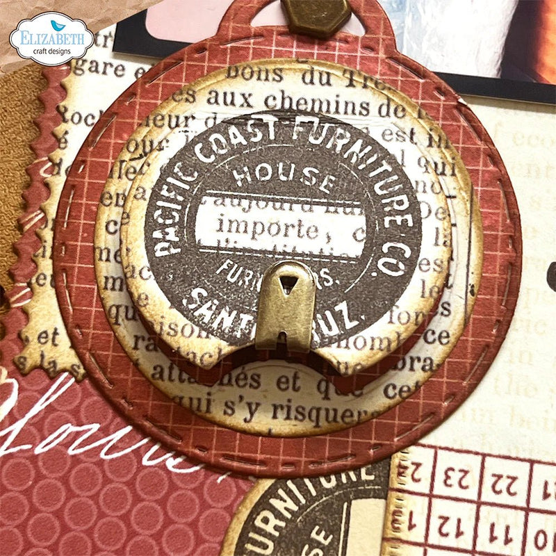 Pocket Page Fillers 2 - Full Size Postage Stamps Die Set by Elizabeth Craft Designs - Craftywaftyshop