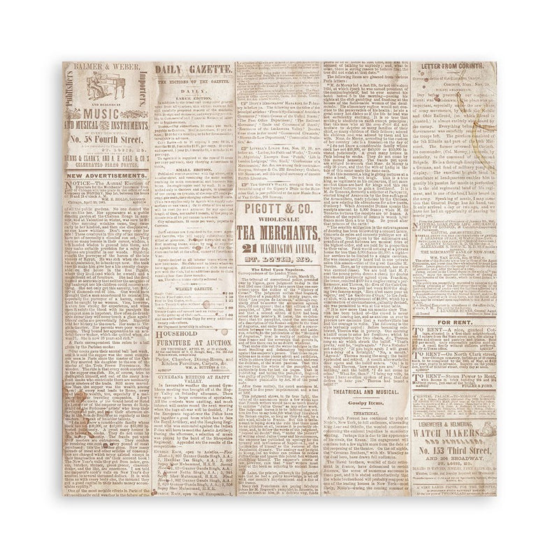 Quiet Days 12"x12" Double Sided Sheets by Stamperia - Craftywaftyshop