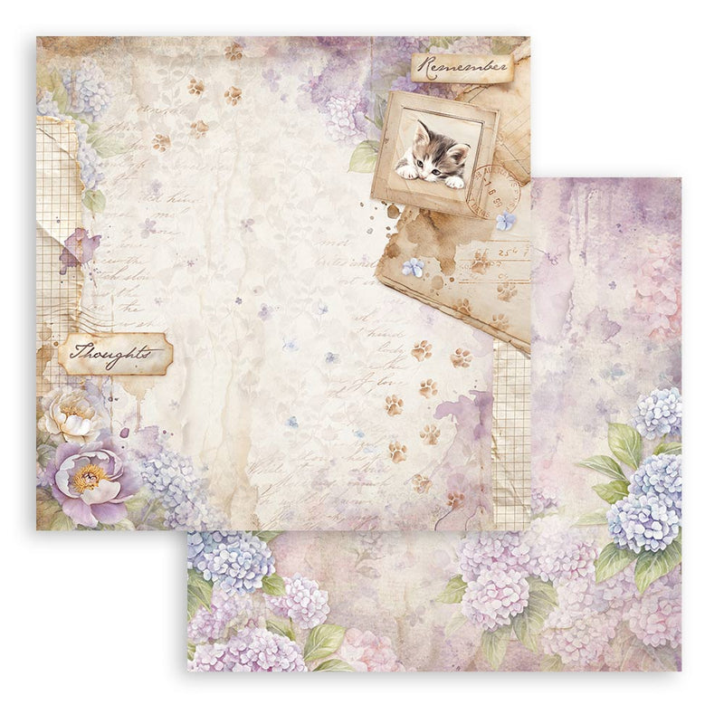 Quiet Days - 12”x12” Single Faced Scapbook Pad By Stamperia - Craftywaftyshop