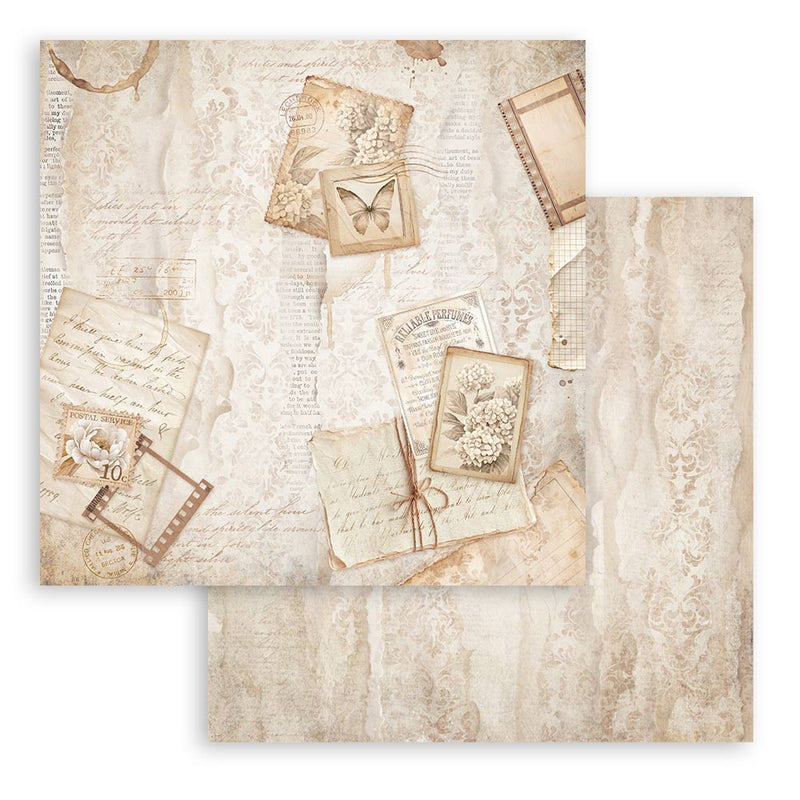 Quiet Days - 8"x8" Single Faced Scrapbooking Pad by Stamperia - Craftywaftyshop