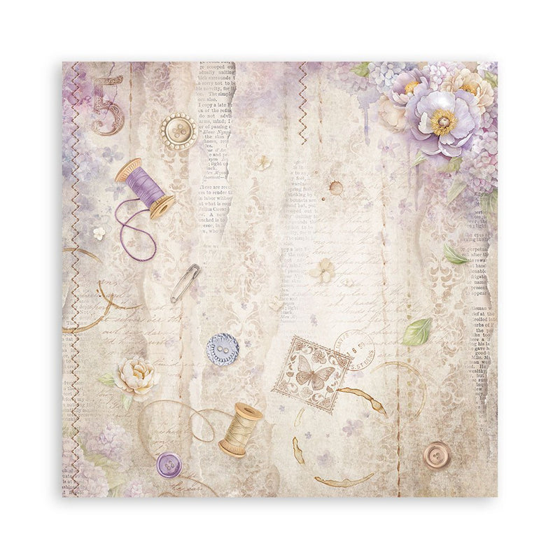 Quiet Days - 8"x8" Single Faced Scrapbooking Pad by Stamperia - Craftywaftyshop