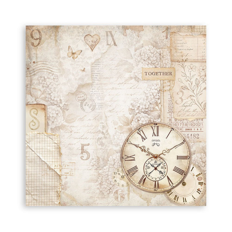 Quiet Days - 8"x8" Single Faced Scrapbooking Pad by Stamperia - Craftywaftyshop