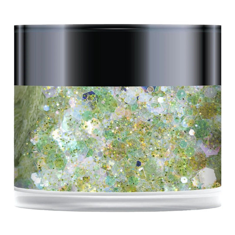 Rainbow Green Sparkelicious Glitter 1/2oz Jar by Chloes Creative Cards - Craftywaftyshop