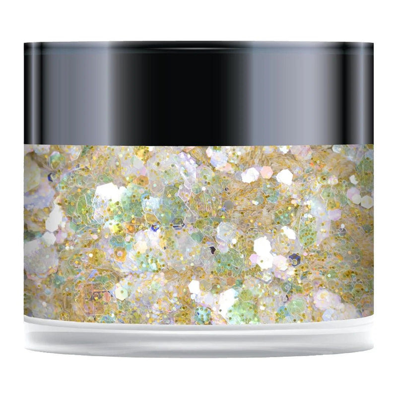 Rainbow Yellow Sparkelicious Glitter 1/2oz Jar by Chloes Creative Cards - Craftywaftyshop
