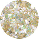 Rainbow Yellow Sparkelicious Glitter 1/2oz Jar by Chloes Creative Cards - Craftywaftyshop