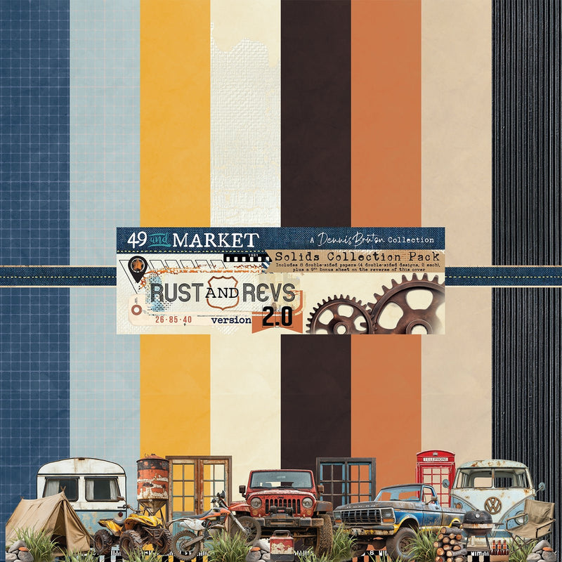Rust & Revs 2.0 – 12 x12 Solids Collection Pack by 49 and Market - Craftywaftyshop
